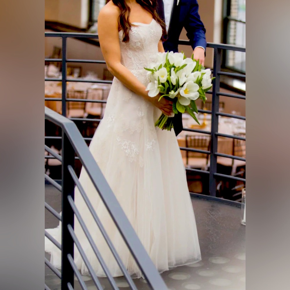 NWT Monique Lhuillier “Precious” Gown – Cameo Pink, Size 8